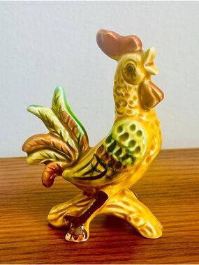 Vintage 1960s Inarco Japan Ceramic Rooster Figurine Mint Condition Mid Century